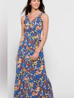 41 hawthorn adelina knit maxi dress 41 Hawthorn Adelina Red Floral Knit Sleeveless Maxi Dress, XXL Stitchfix